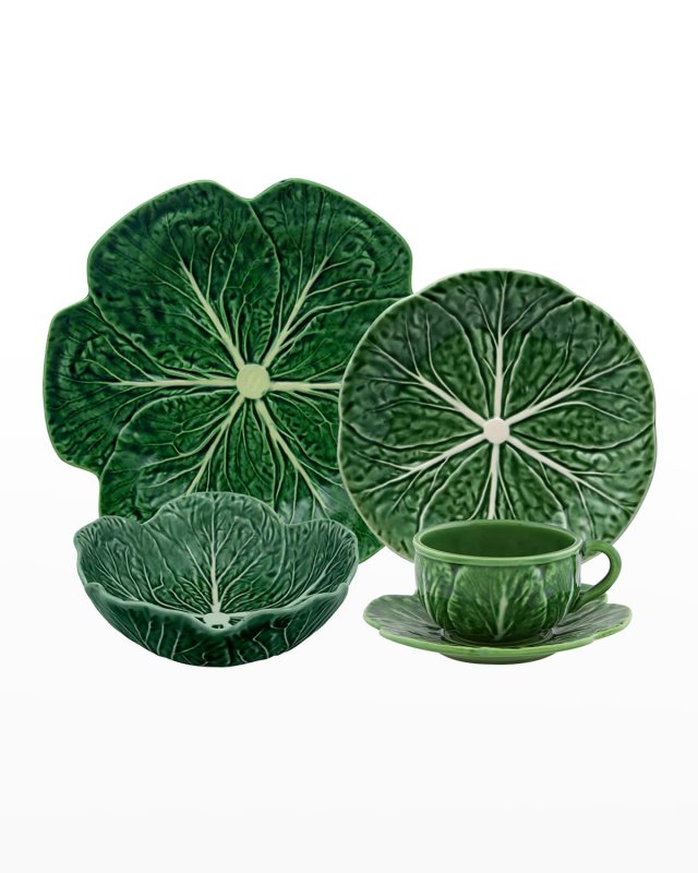 Cabbage 20-Piece Dinnerware Set, Green